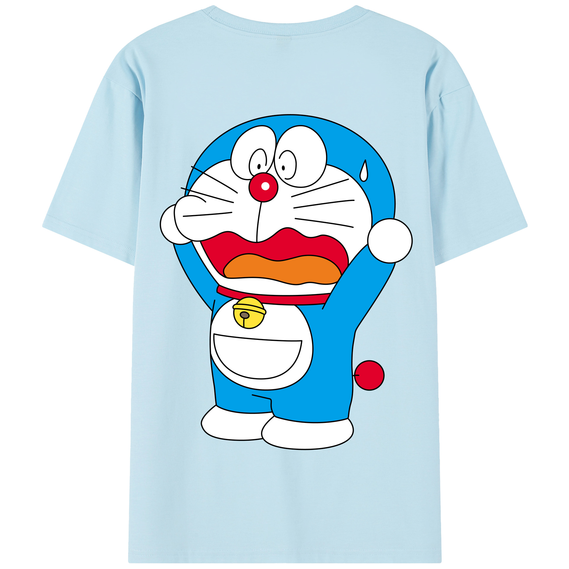 （画像用） ドラえもん Doraemon 綿100％半袖Tシャツ（背面プリント）